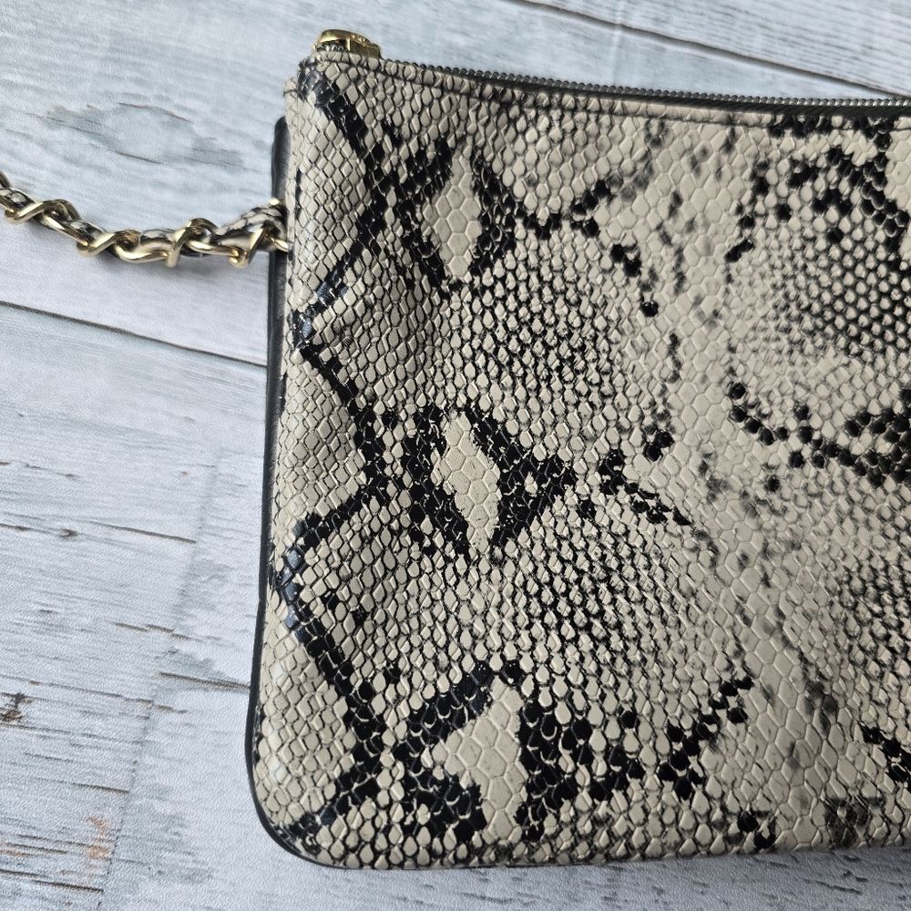 American Eagle Snakeskin Pattern Chain Strap Crossbody Purse - Picture 4 of 11